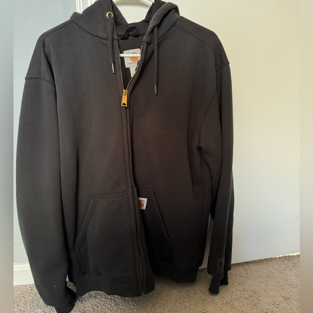Carhartt thermal lined zip up sweatshirt